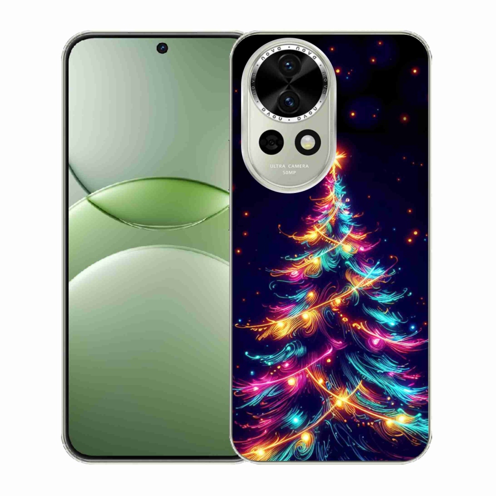 Gélový kryt mmCase na Huawei Nova 13 5G - neónový vianočný stromček