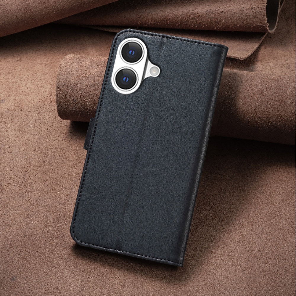 Clover knižkové púzdro na iPhone 17 - čierne