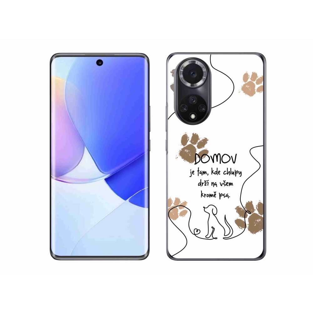Gélový kryt mmCase na Huawei Nova 9 - psí motív biele pozadie