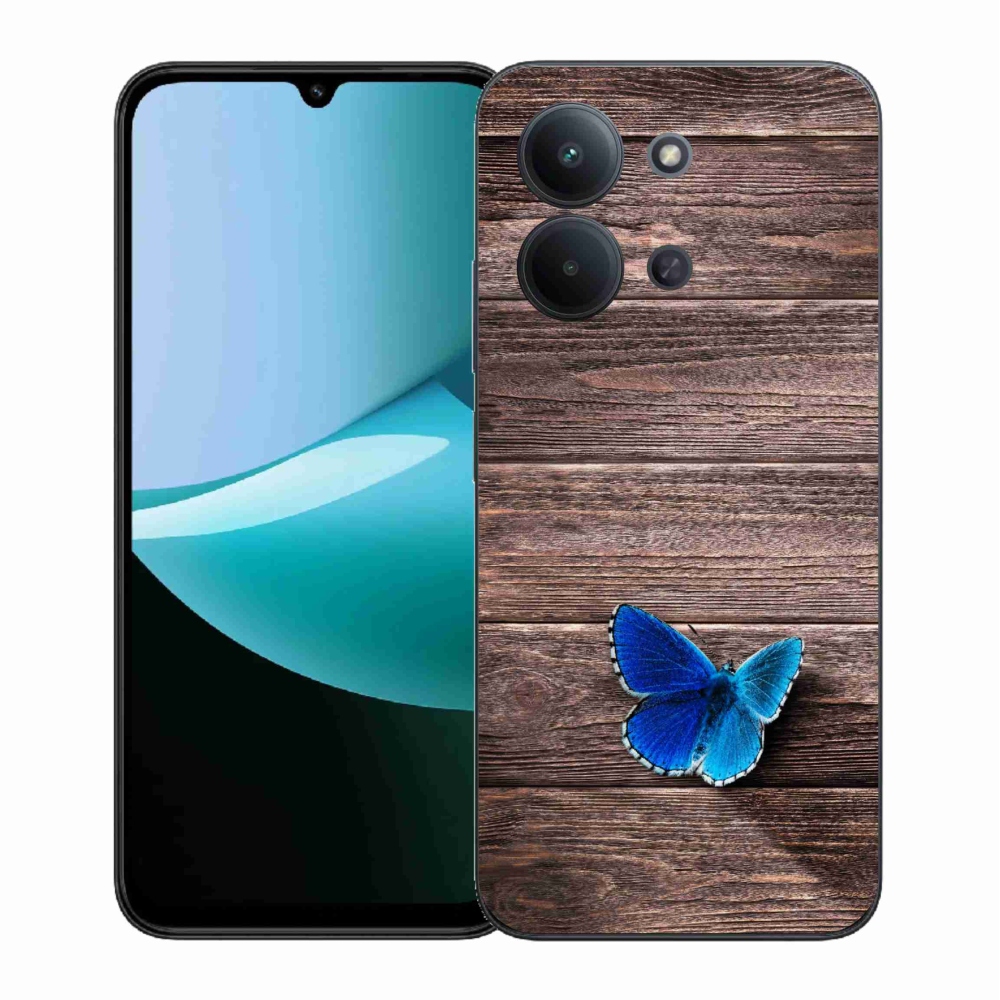 Gélový kryt mmCase na Xiaomi Redmi 15C 4G (171mm)/Poco C85 4G (171mm) - modrý motýľ 1