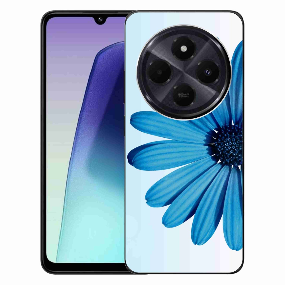 Gélový obal mmCase na Xiaomi Redmi 14C/Poco C75 - modrá margaréta