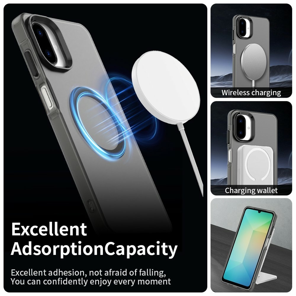 Candy gélový obal MagSafe pre Samsung Galaxy A07 4G - čierny