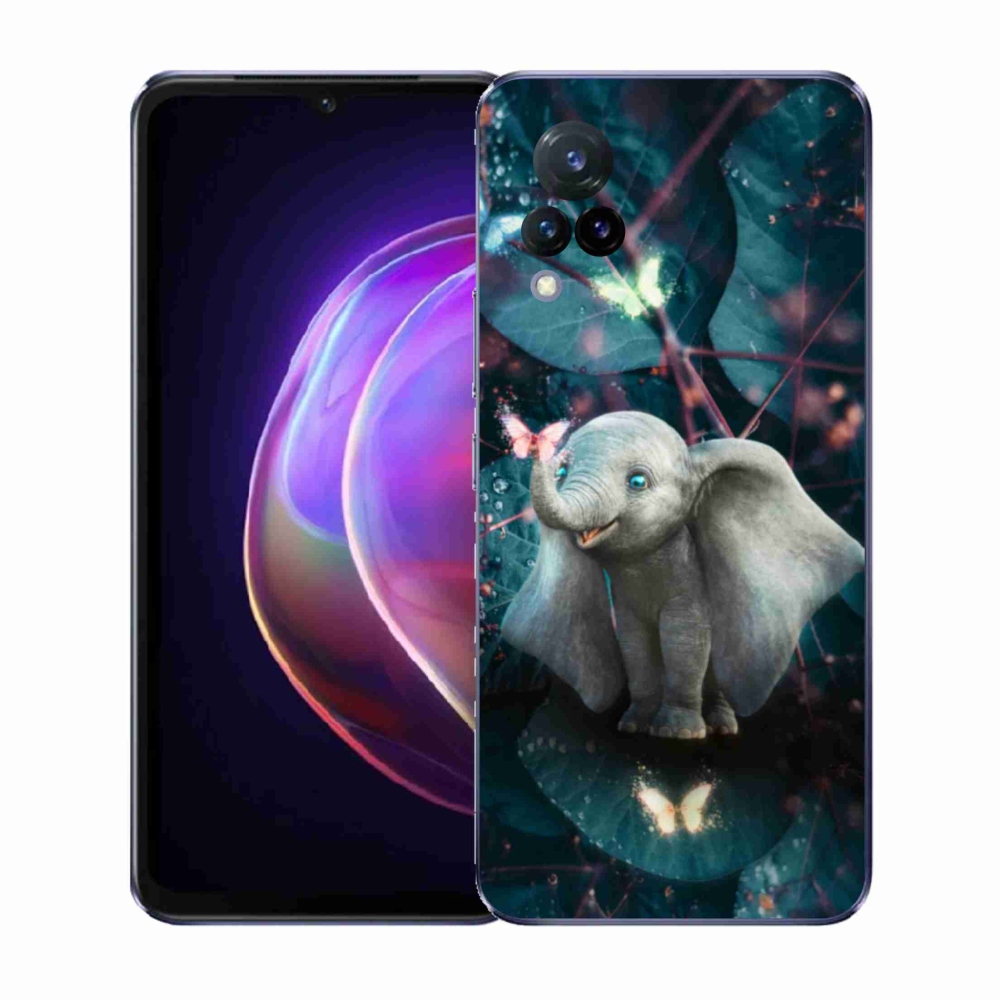 Gélový kryt mmCase na Vivo V21 4G/5G - roztomilý slon