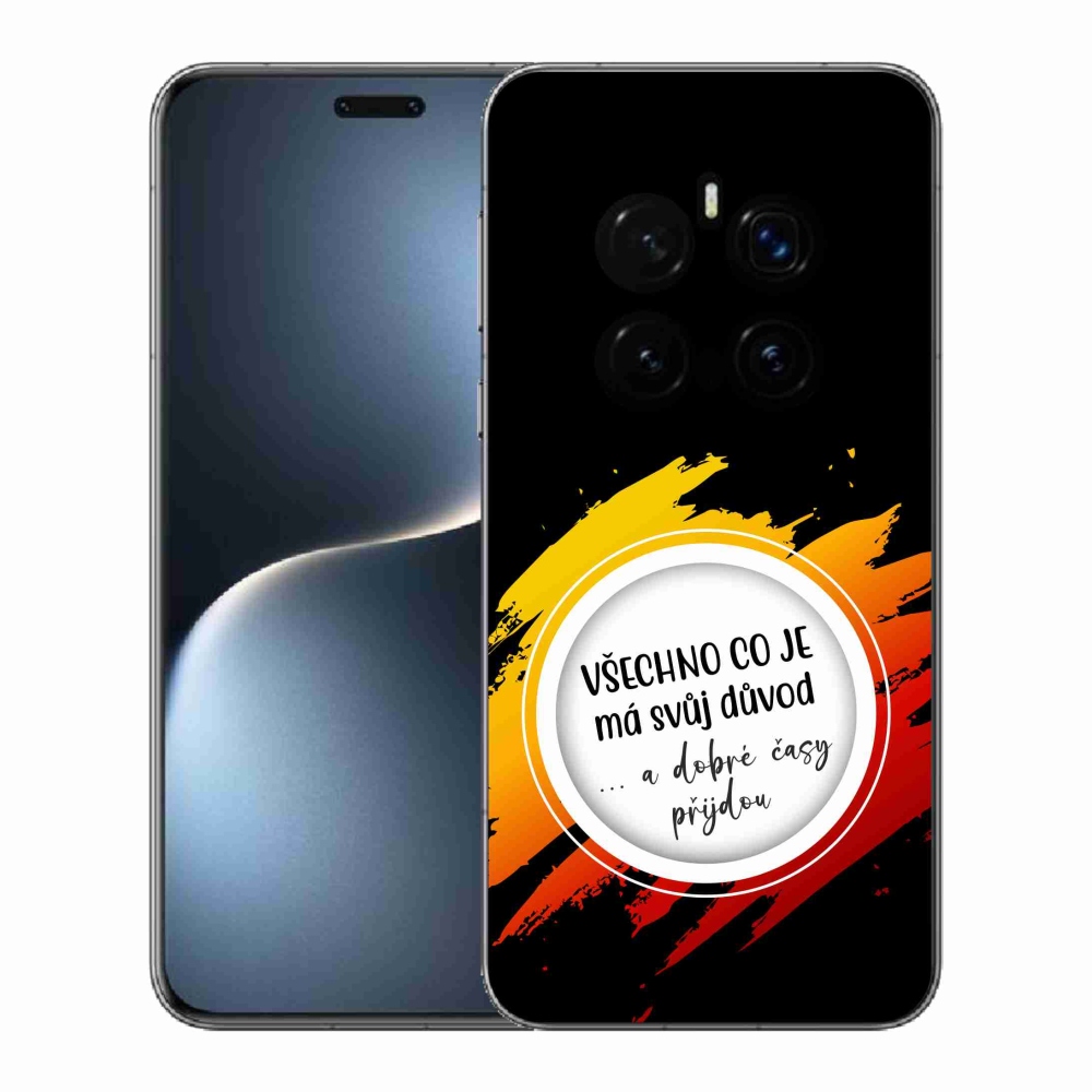 Gélový kryt mmCase na Honor Magic 7 Pro 5G - citát 3 čierne pozadie
