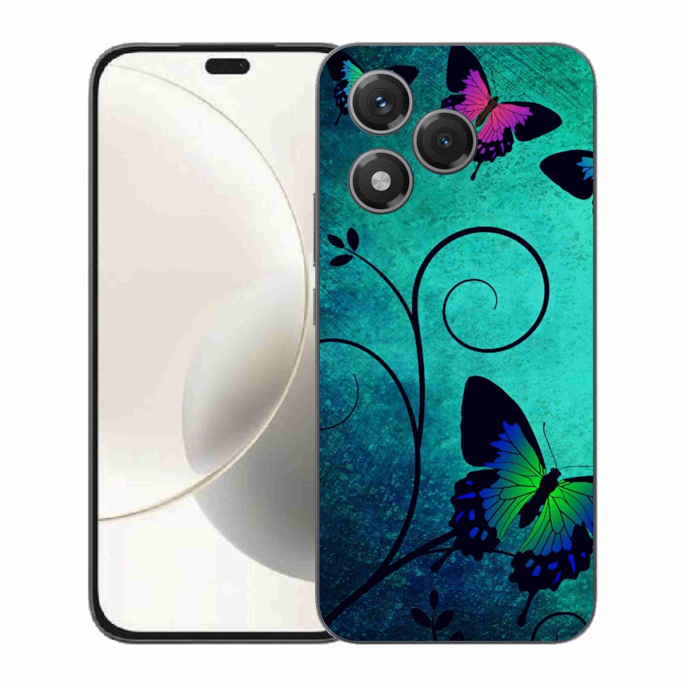 Gélový kryt mmCase na Honor 400 Lite - farební motýle