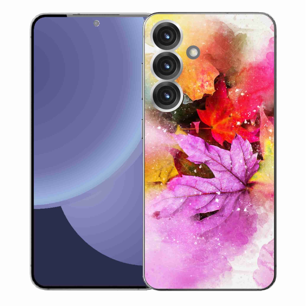 Gélový kryt mmCase na Samsung Galaxy S25+ - farebné listy