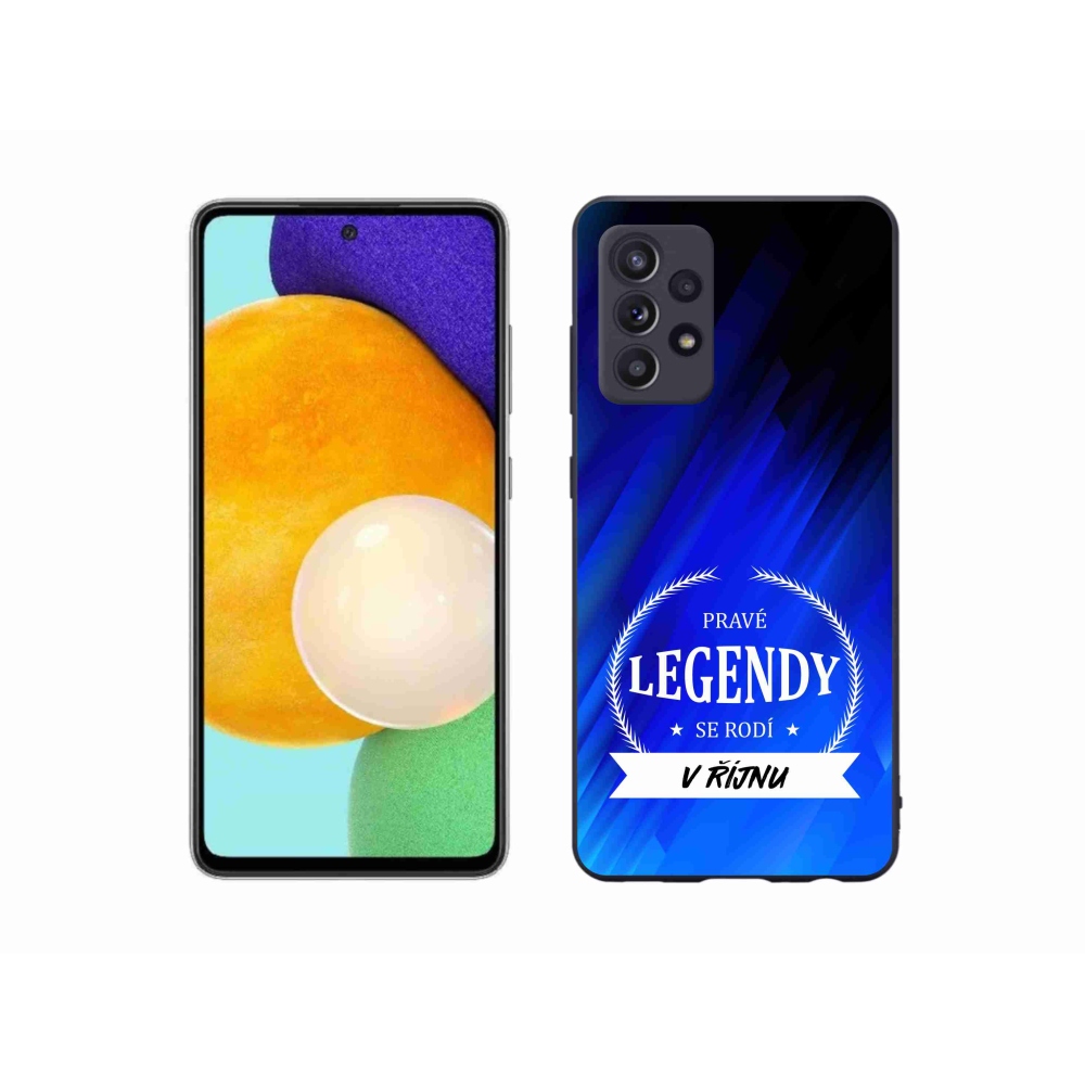 Gélový kryt mmCase na Samsung Galaxy A52s 5G - legendy v októbri modré pozadí