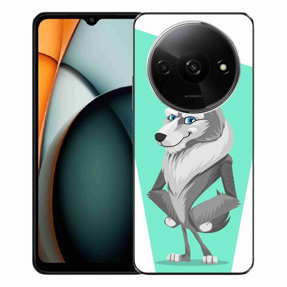 Gélový kryt mmCase na Xiaomi Redmi A3 - kreslený vlk