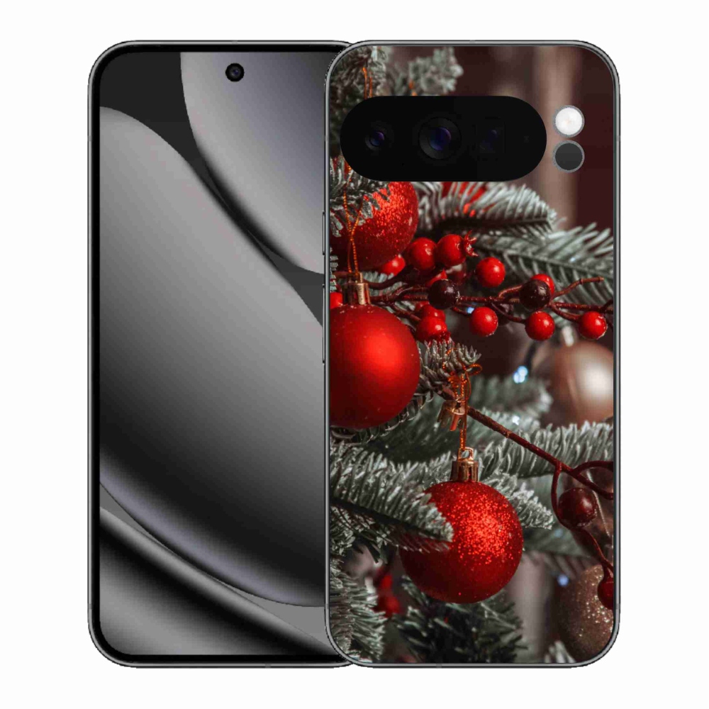 Gélový kryt mmCase na Google Pixel 10 Pro XL - vianočné ozdoby 2