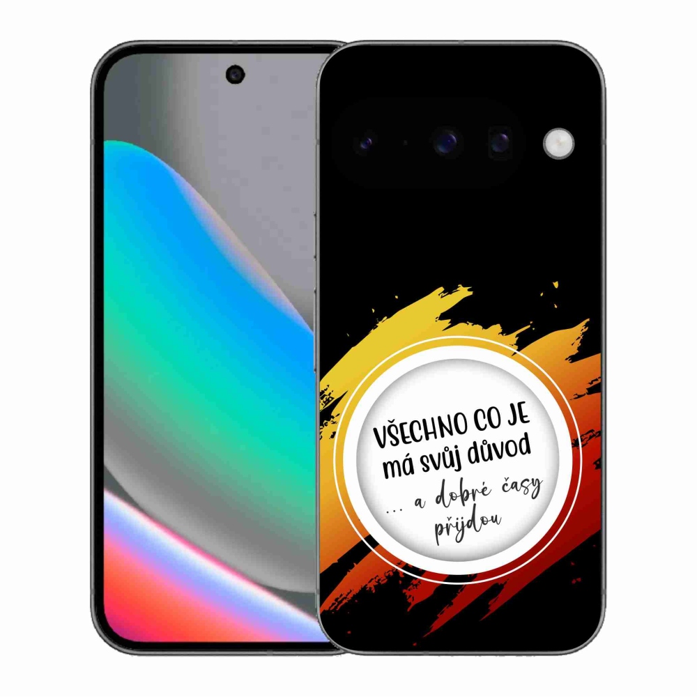 Gélový kryt mmCase na Google Pixel 10 - citát 3 čierne pozadie