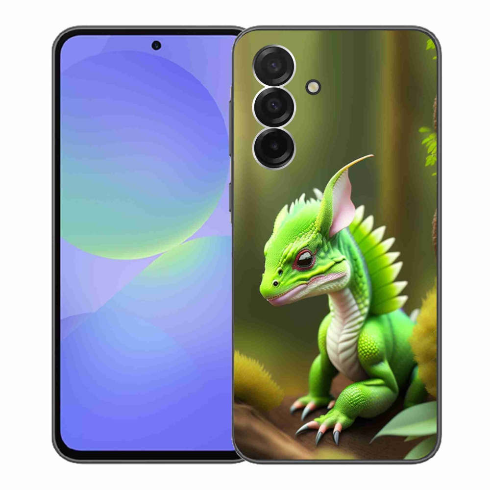 Gélový kryt mmCase na Samsung Galaxy A36 5G - zelený dráčik