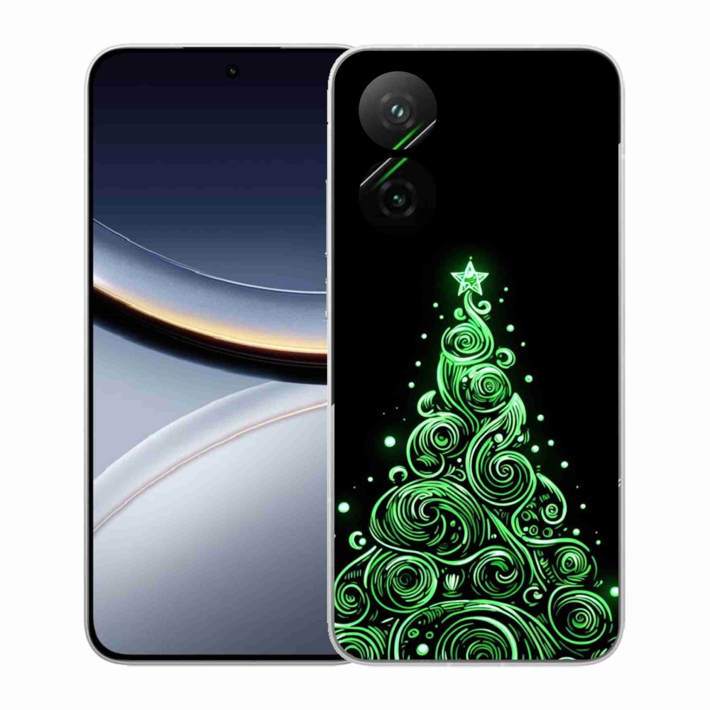 Gélový kryt mmCase na Xiaomi Poco F7 5G - neónový vianočný stromček 3
