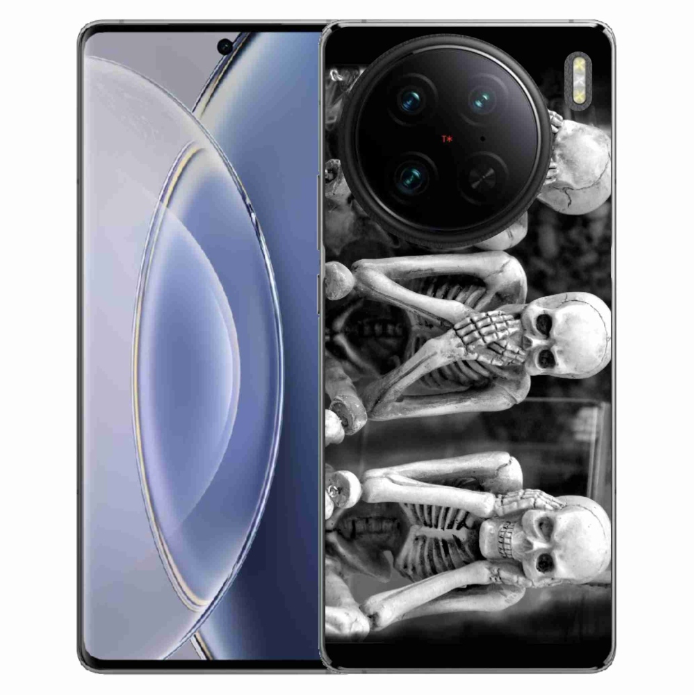 Gélový kryt mmCase na Vivo X90 Pro - kostlivci