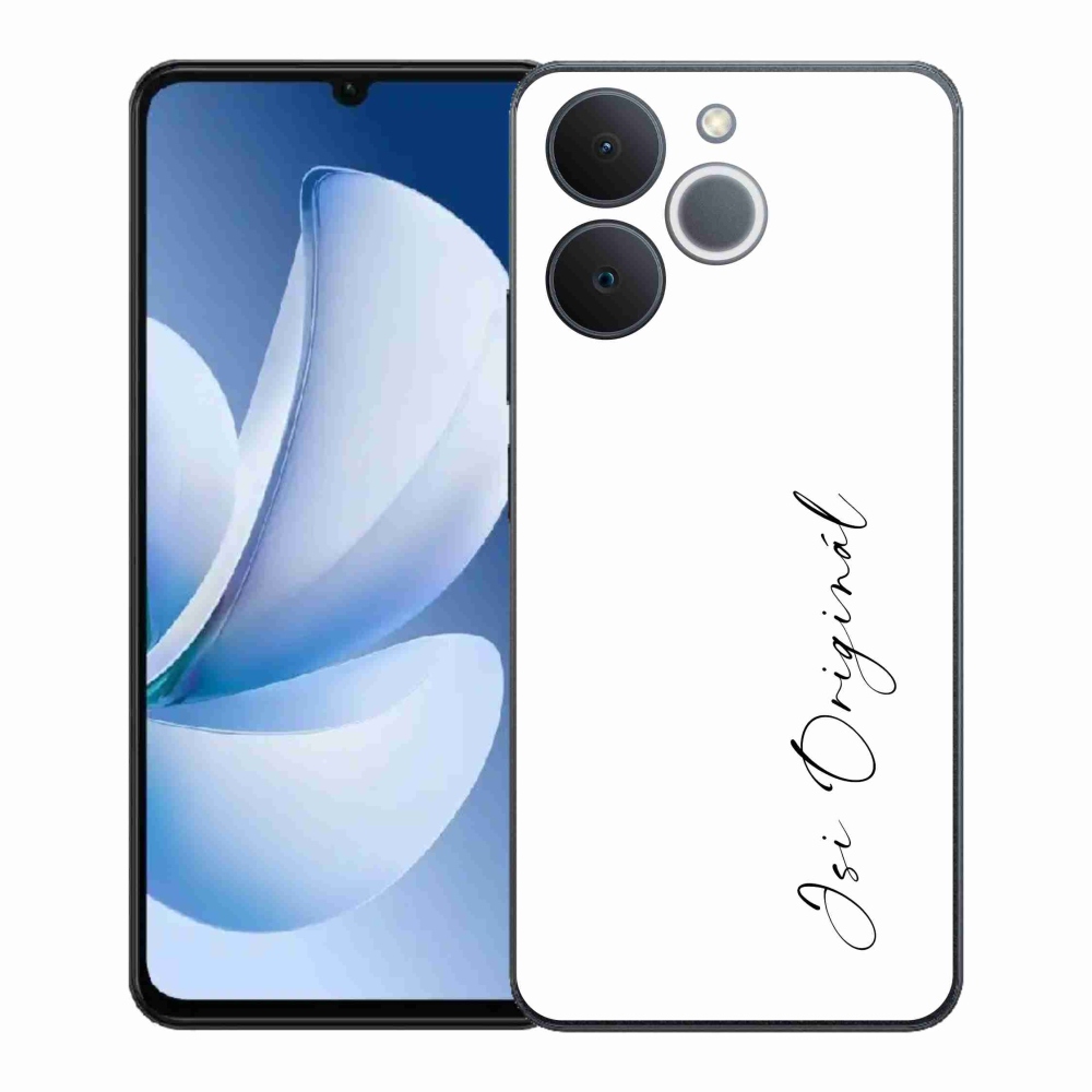 Gélový kryt mmCase na Realme Note 70T - si originál biele pozadie