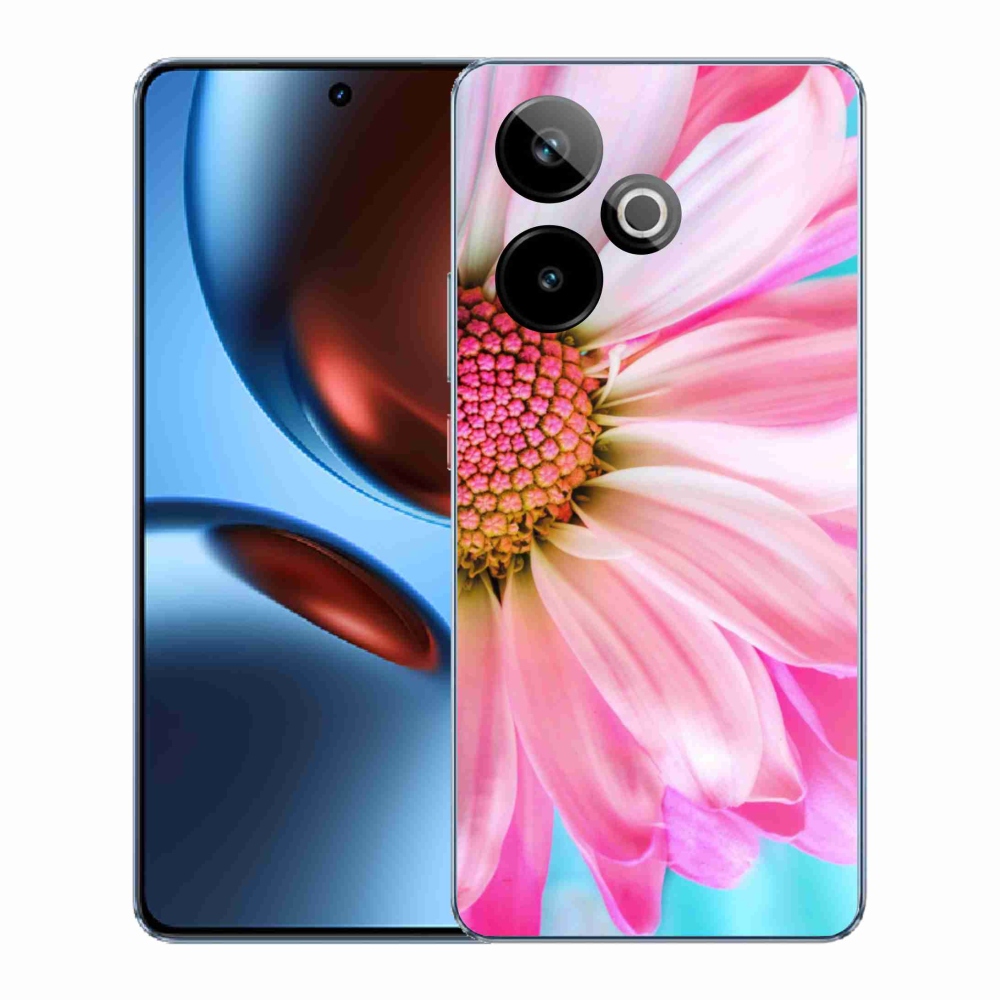 Gélový kryt mmCase na Realme GT 7 5G/GT 7T 5G - ružová kvetina