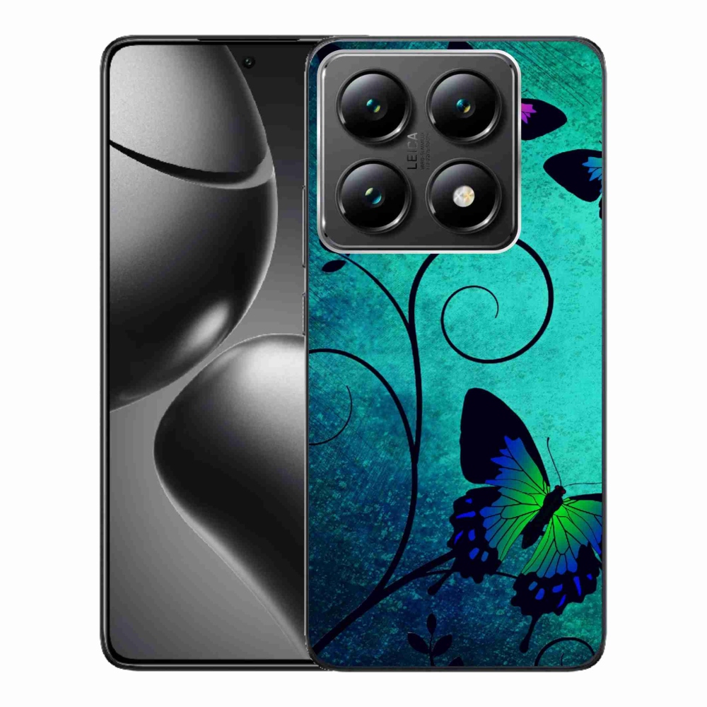 Gélový kryt mmCase na Xiaomi 14T Pro - farební motýle