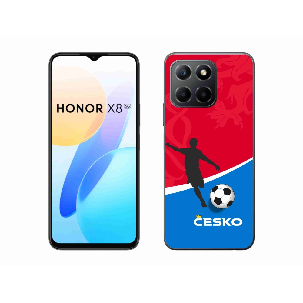 Gélový kryt mmCase na Honor X8 5G/Honor 70 Lite 5G - futbal Česko
