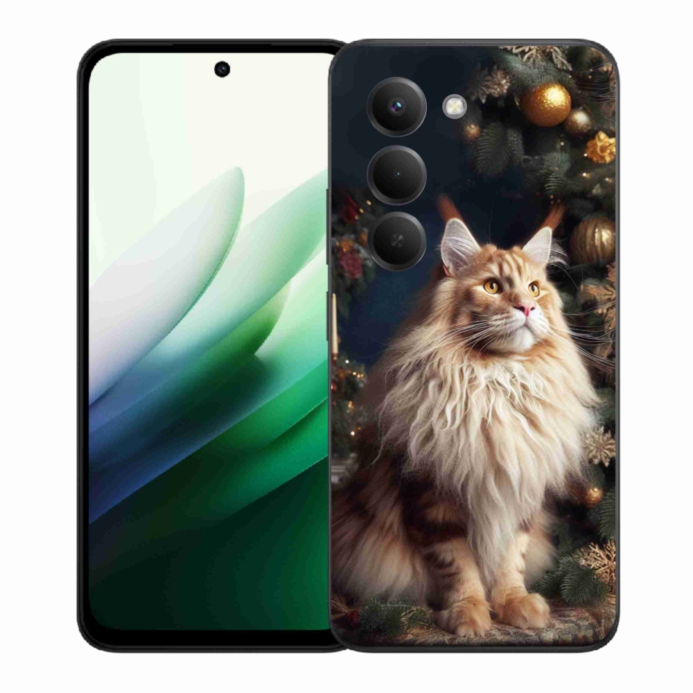 Gélový kryt mmCase na Xiaomi Redmi 15 5G (169mm) - mačka pri stromčeku