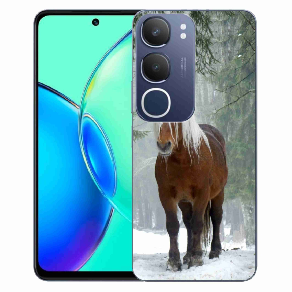Gélový kryt mmCase na Vivo Y19s - kôň v lese