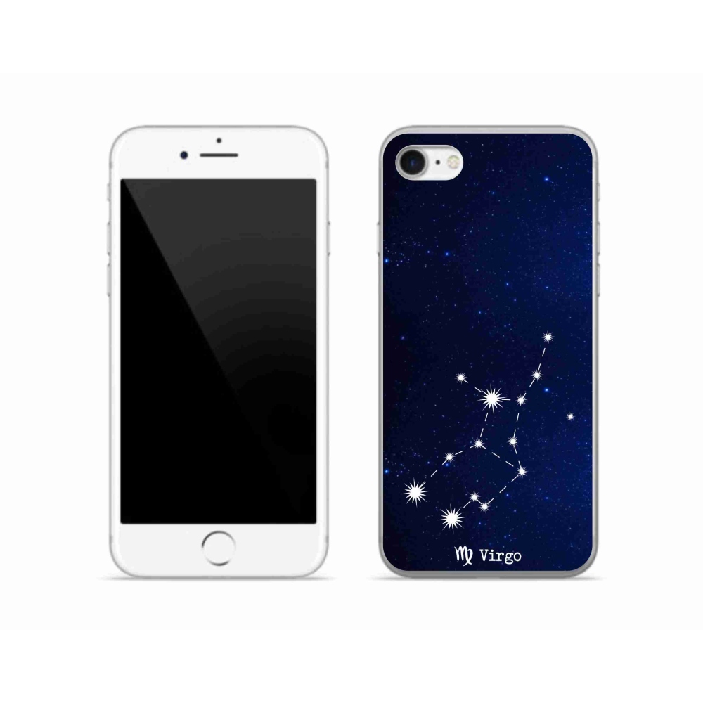 Gélový kryt mmCase na iPhone SE (2022) - súhvezdie Panny