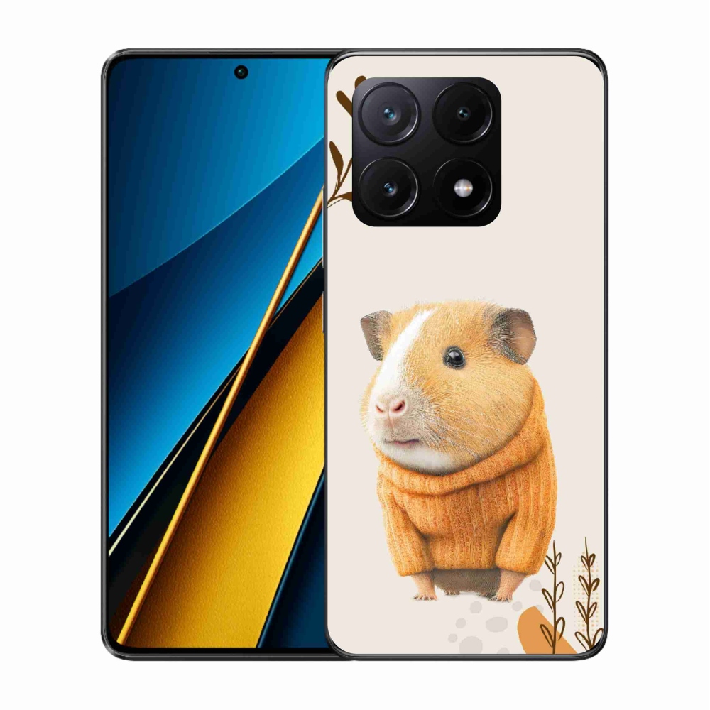 Gélový kryt mmCase na Xiaomi Poco X6 Pro 5G - morča vo svetri