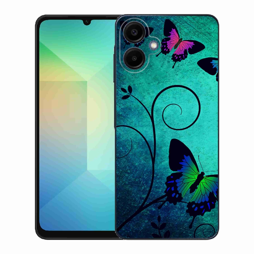 Gélový kryt mmCase na Samsung Galaxy A06 4G - farební motýle