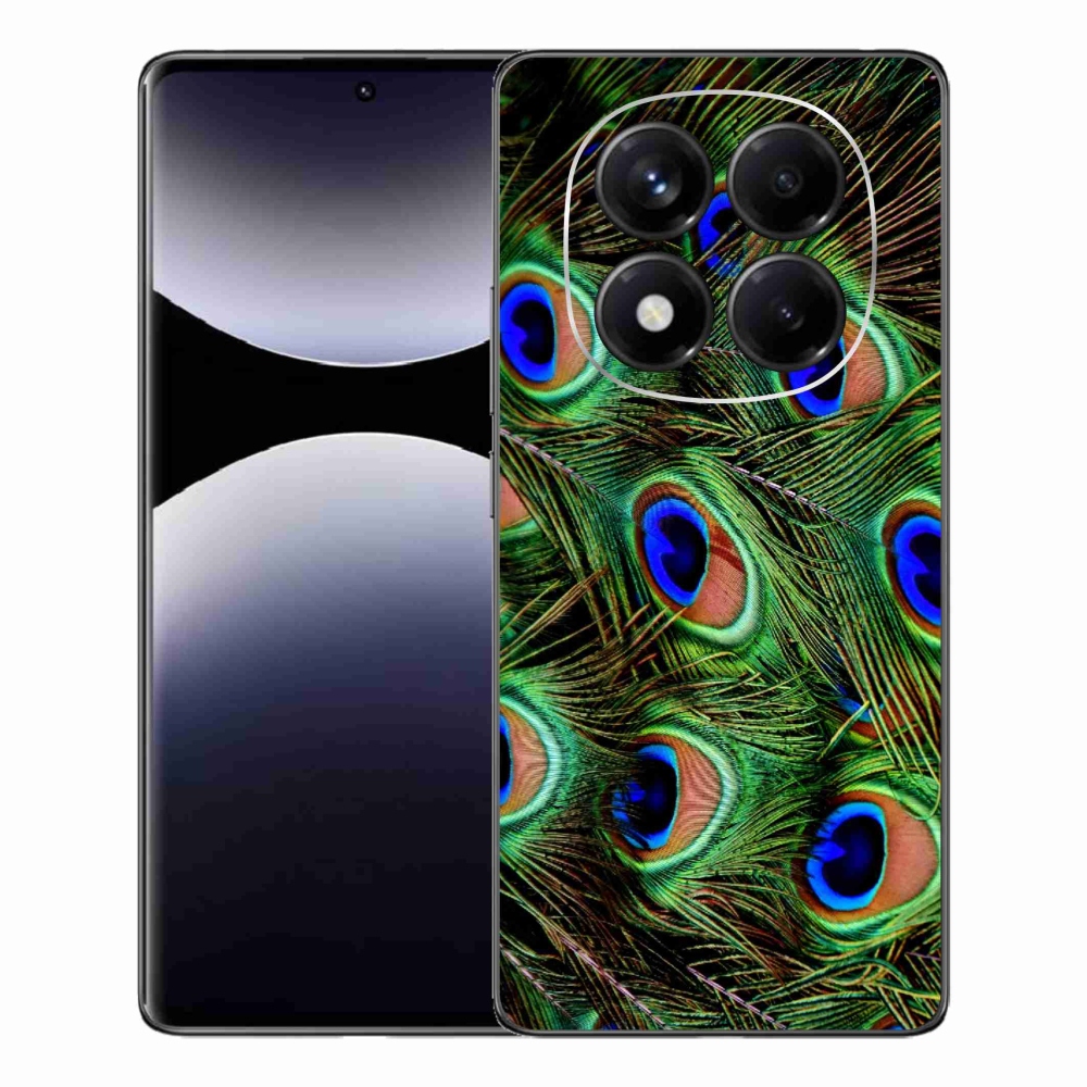 Gélový kryt mmCase na Xiaomi Redmi Note 14 Pro - pávie perie