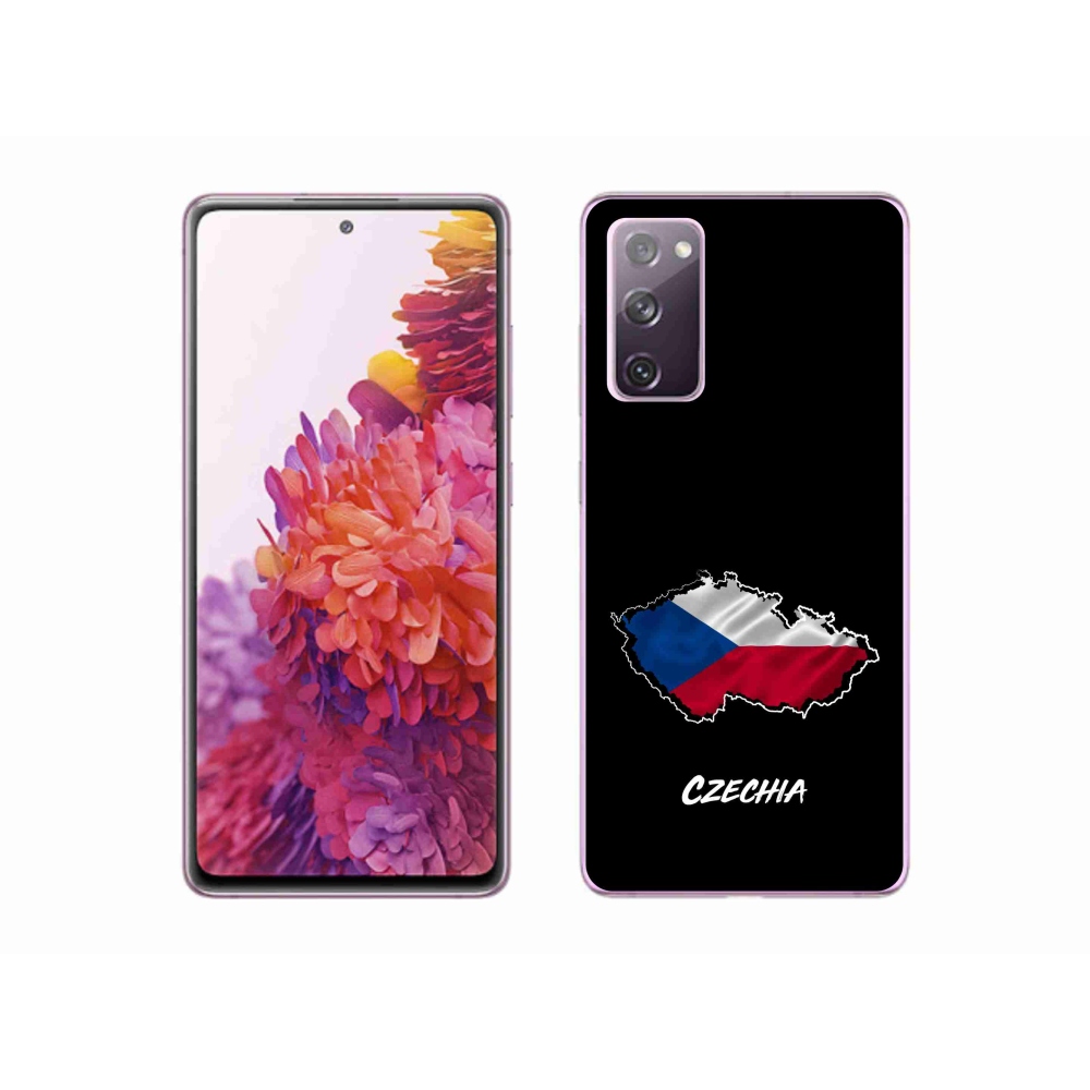 Gélový kryt mmCase na Samsung Galaxy S20 FE - Czechia čierne pozadie