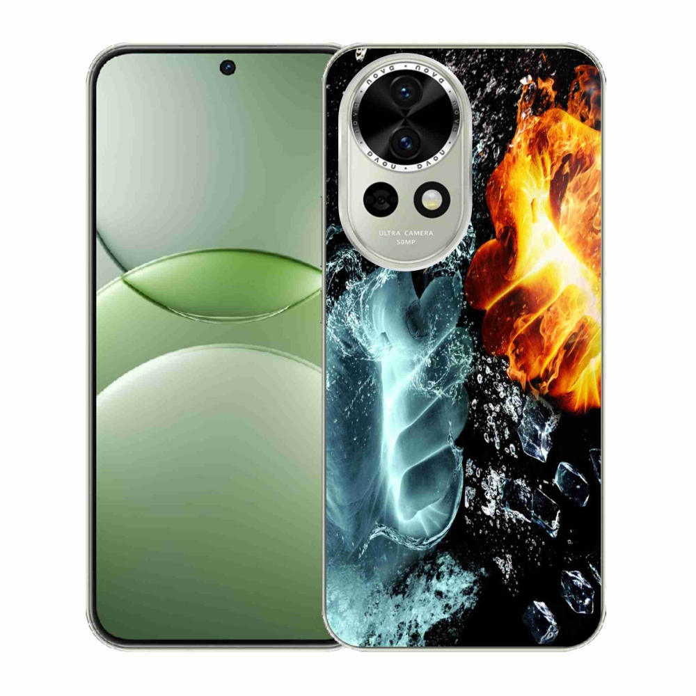 Gélový kryt mmCase na Huawei Nova 13 5G - voda a oheň