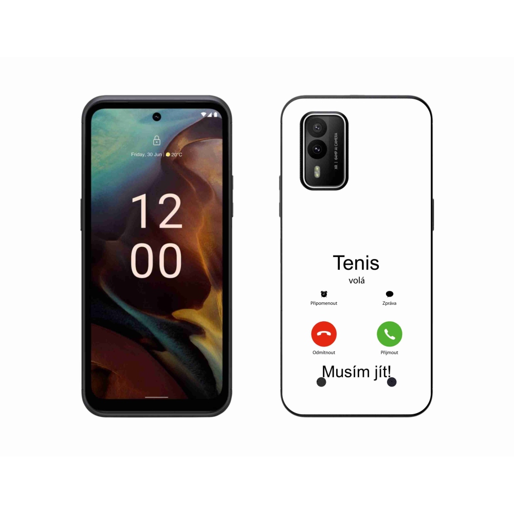 Gélový kryt mmCase na Nokia XR21 - tenis volá biele pozadie