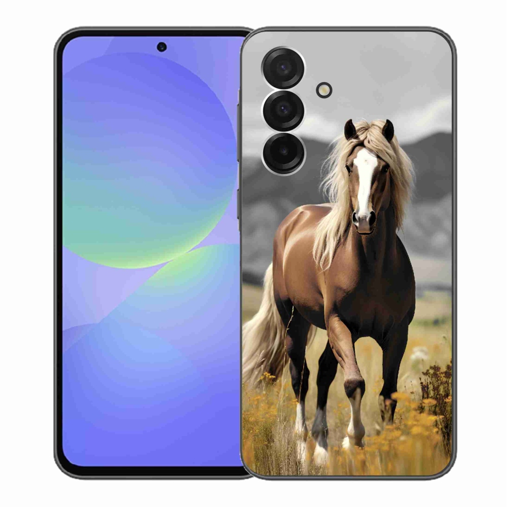 Gélový kryt mmCase na Samsung Galaxy A36 5G - hnedý kôň 1