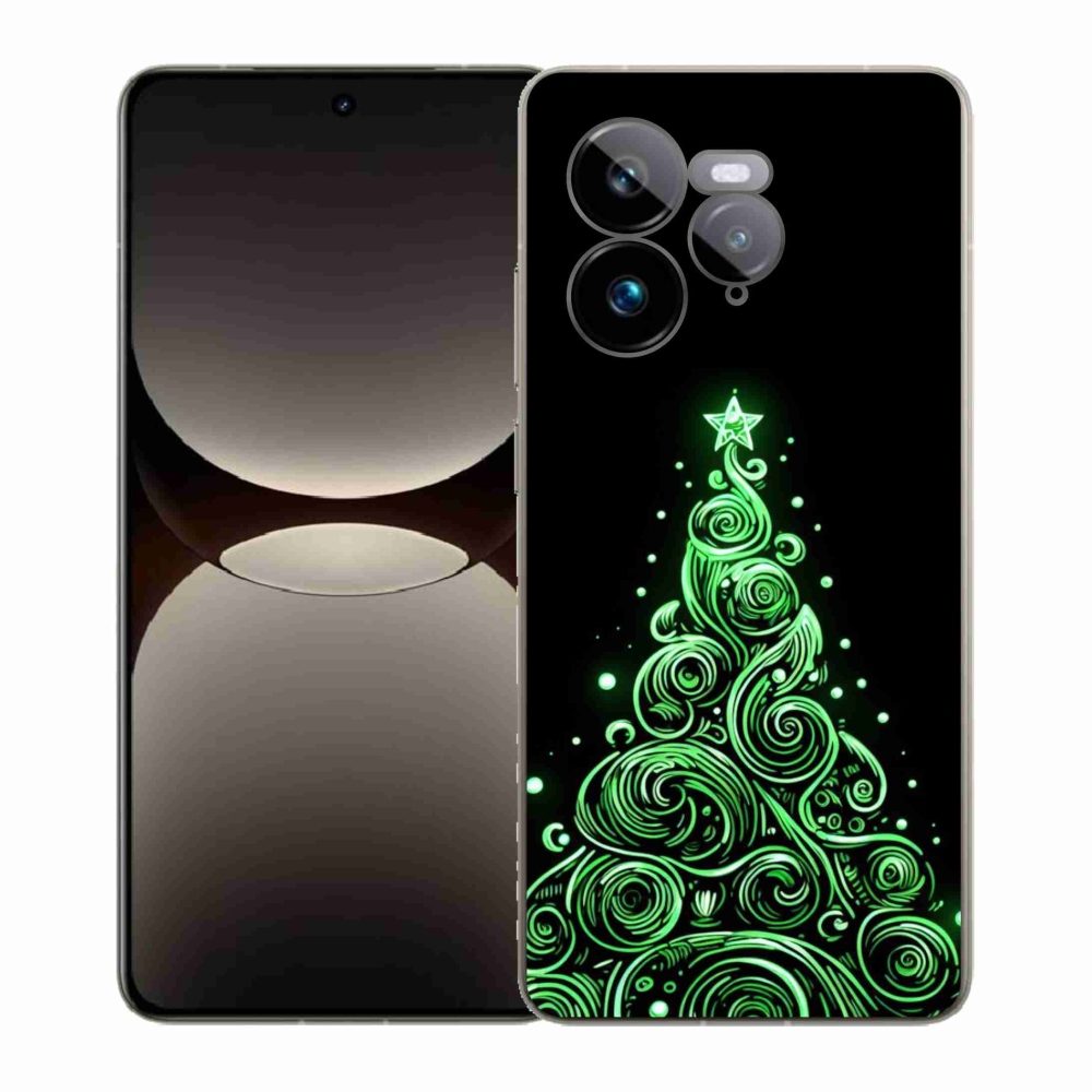 Gélový kryt mmCase na Realme GT 7 Pro 5G - neónový vianočný stromček 3
