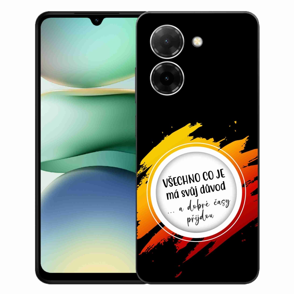 Gélový kryt mmCase na Xiaomi Redmi A5 (173.45x79.35x8.45mm) - citát 3 čierne pozadie