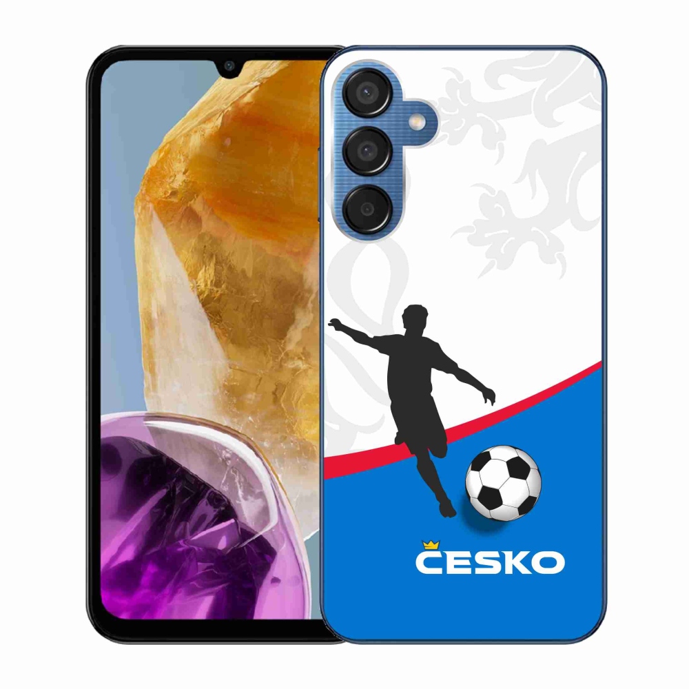 Gélový kryt mmCase na Samsung Galaxy M15 5G - futbal Česko 1