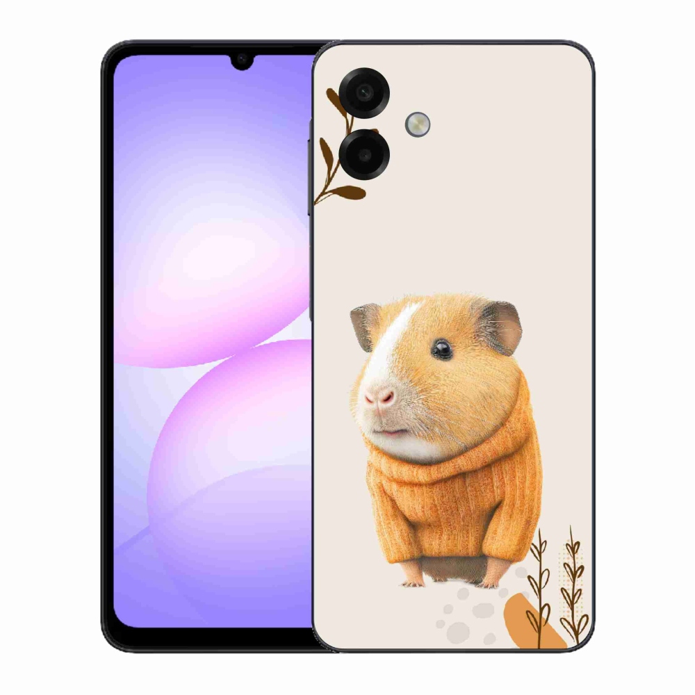 Gélový kryt mmCase na Samsung Galaxy A07 4G - morča vo svetri