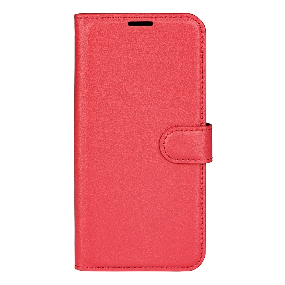 Litchi knižkové púzdro na Motorola Moto G84 5G - červené
