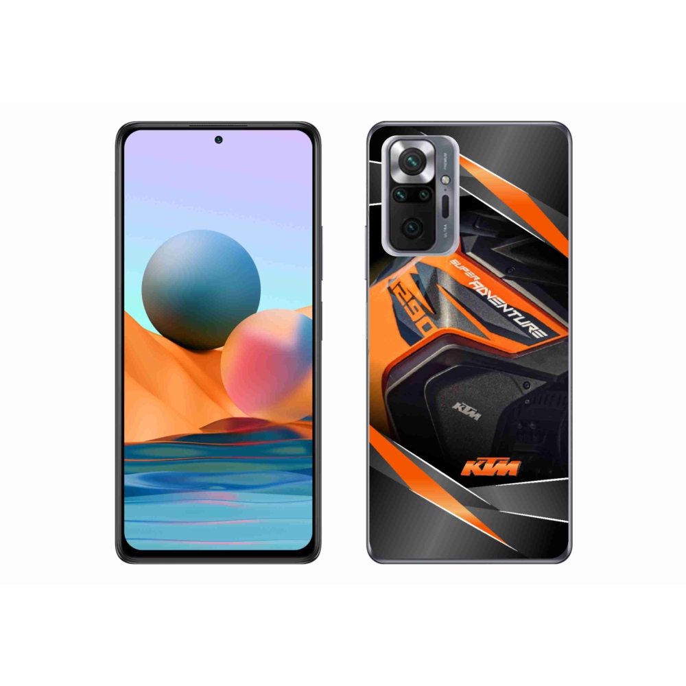 Gélový kryt mmCase na Xiaomi Redmi Note 10 Pro - motorka ktm