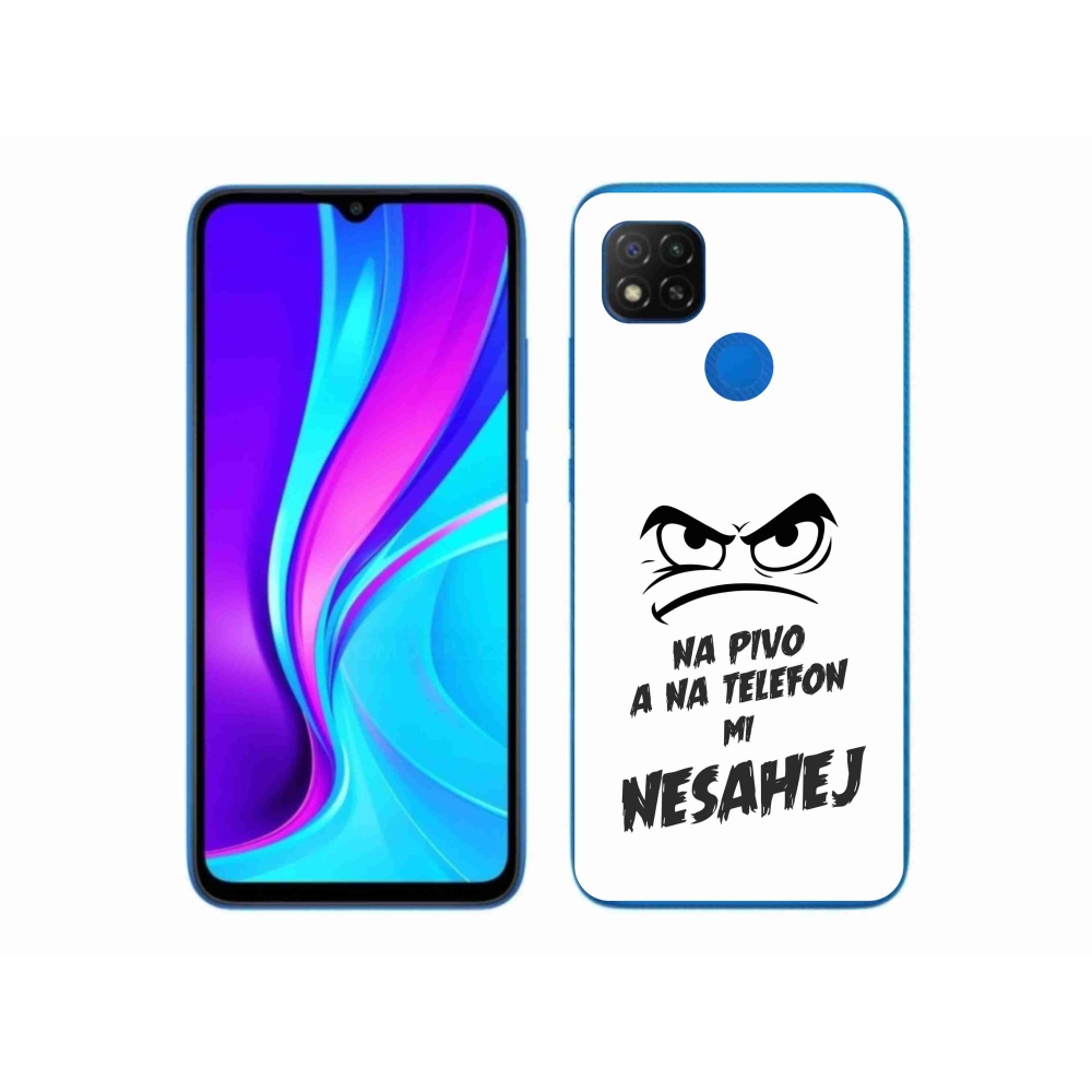Gélový kryt mmCase na Xiaomi Redmi 9C - pivný motív 2 biele pozadie