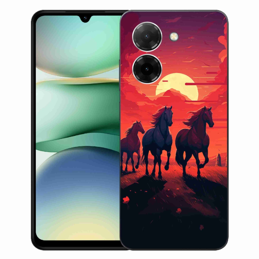 Gélový kryt mmCase na Xiaomi Redmi A5 - kone a západ slnka