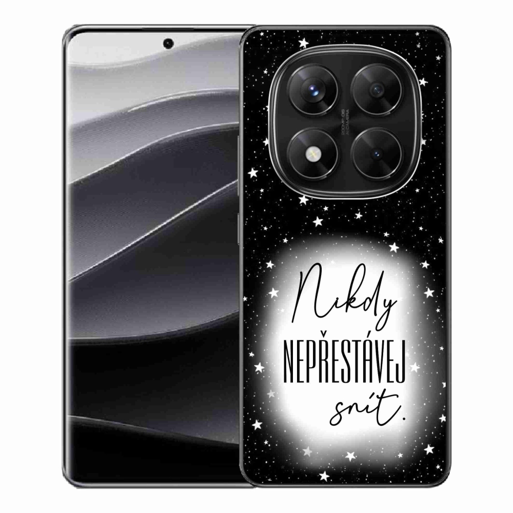 Gélový kryt mmCase na Xiaomi Redmi Note 14 Pro 5G/Poco X7 5G - citát 1 bieločierne pozadie