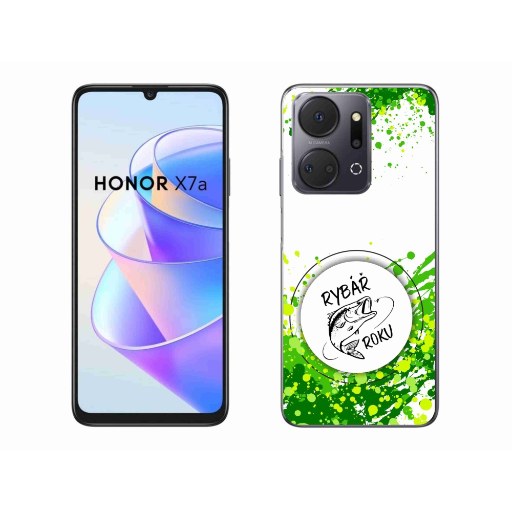 Gélový kryt mmCase na Honor X7a - rybár roku biele pozadie