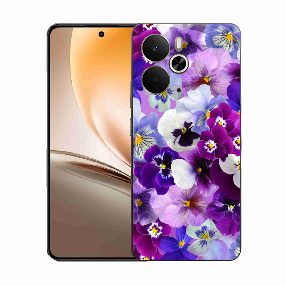 Gélový kryt mmCase na Realme 14 5G - kvety 9