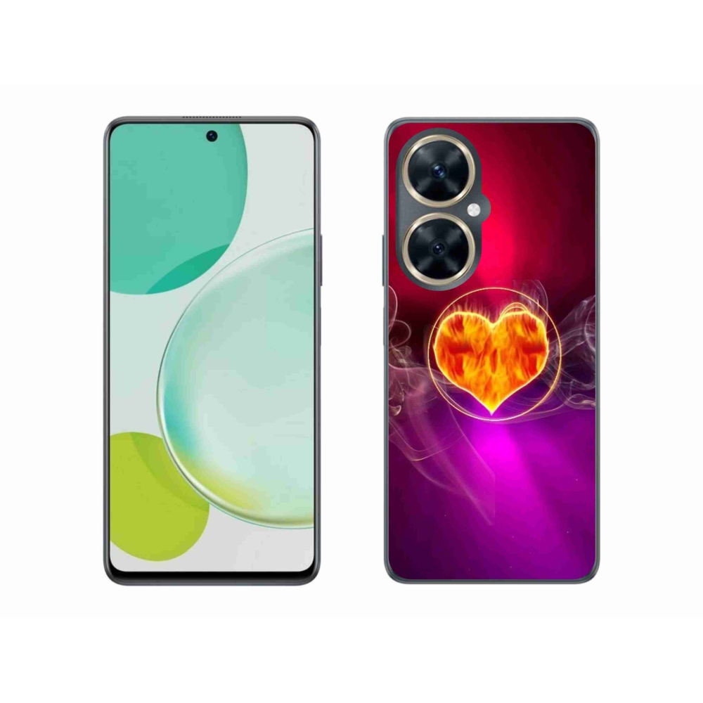 Gélový kryt mmCase na Huawei Nova 11i - ohnivé srdce