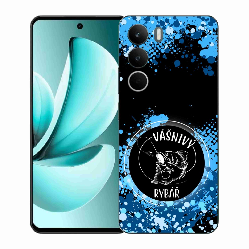 Gélový kryt mmCase na Realme C71 - vášnivý rybár čierne pozadie