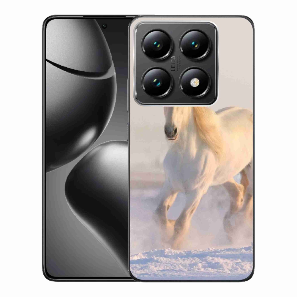 Gélový kryt mmCase na Xiaomi 14T Pro - kôň v snehu