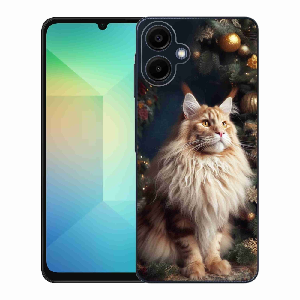 Gélový kryt mmCase na Samsung Galaxy A06 4G - mačka pri stromčeku