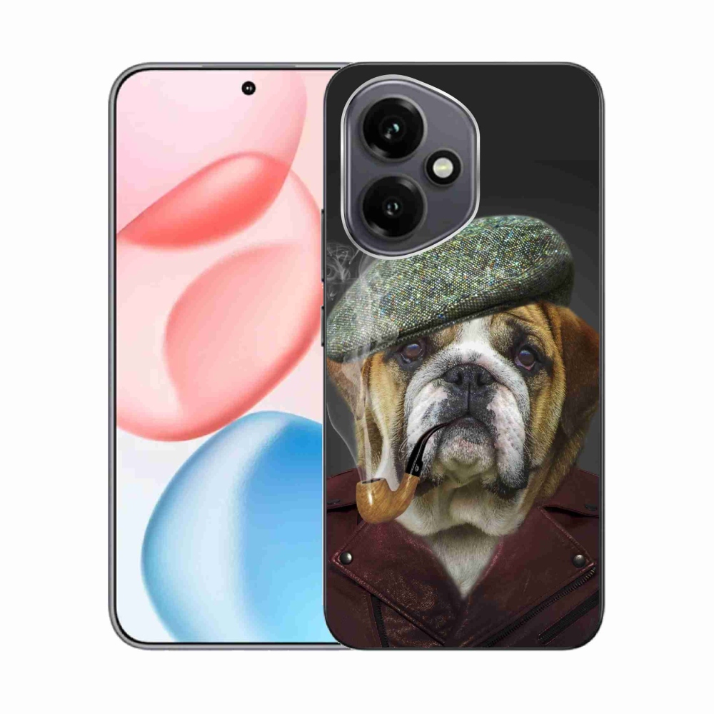 Gélový kryt mmCase na Honor 400 - pes s fajkou