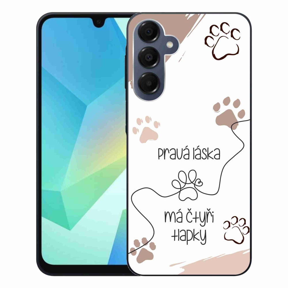 Gélový kryt mmCase na Samsung Galaxy A16 4G/5G - psí motív 1 biele pozadie