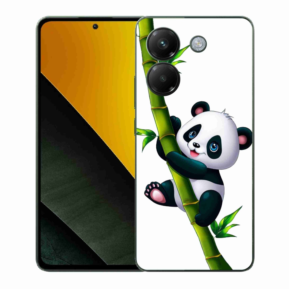 Gélový kryt mmCase na Xiaomi Poco M7 Pro 5G - panda na bambuse