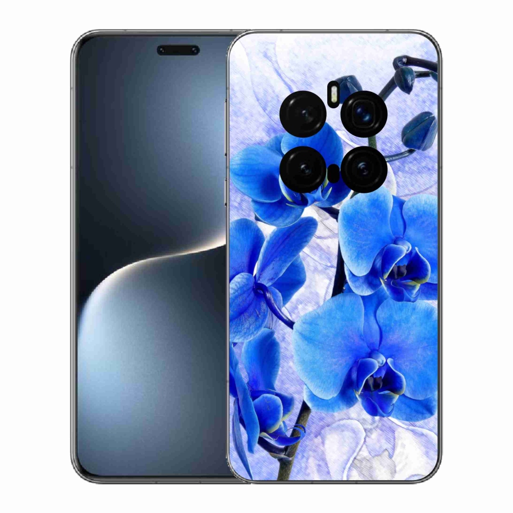 Gélový kryt mmCase na Honor Magic 7 Pro 5G - modré kvety